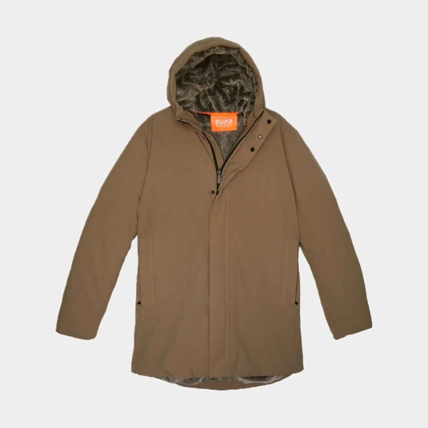 SUN STRIPES - PARKA CON PELLICCIA SINTETICA
