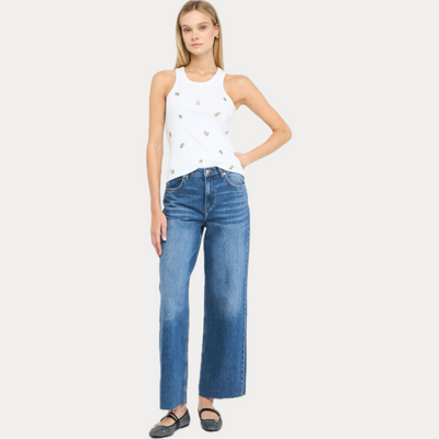 LIUJO - JEANS DONNA WIDE LEG A VITA BASSA