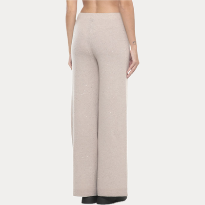 D.EXTERIOR - PANTALONE DONNA BEIGE MISTO CASHMERE