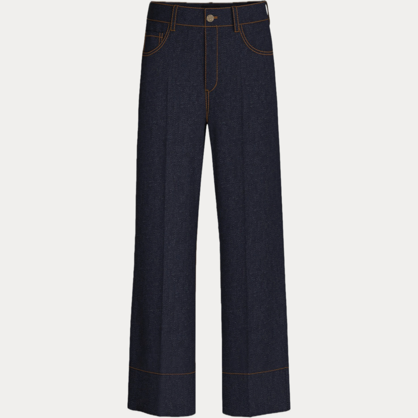 EMME MARELLA - JEANS DONNA BLU CON ORLO ALTO
