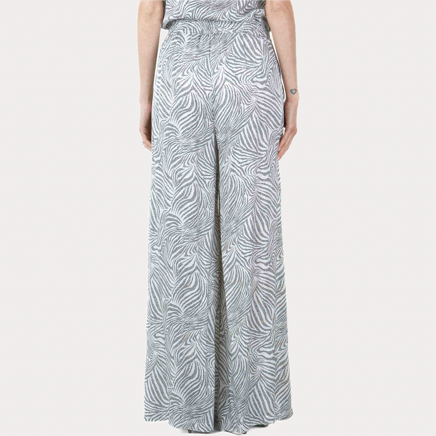 KAOS - PANTALONE DONNA PALAZZO FANTASIA