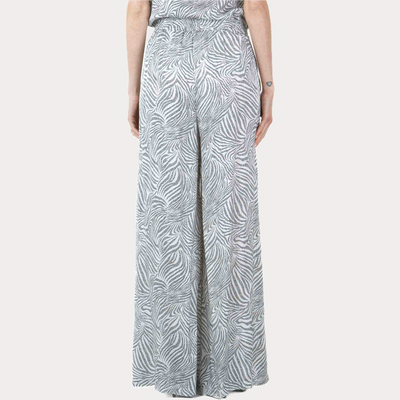 KAOS - PANTALONE DONNA PALAZZO FANTASIA