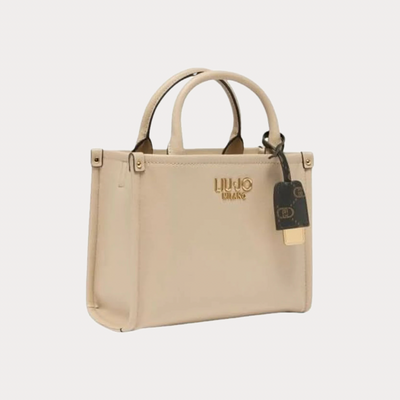 LIUJO - BORSA DONNA BEIGE MINI SHOPPING