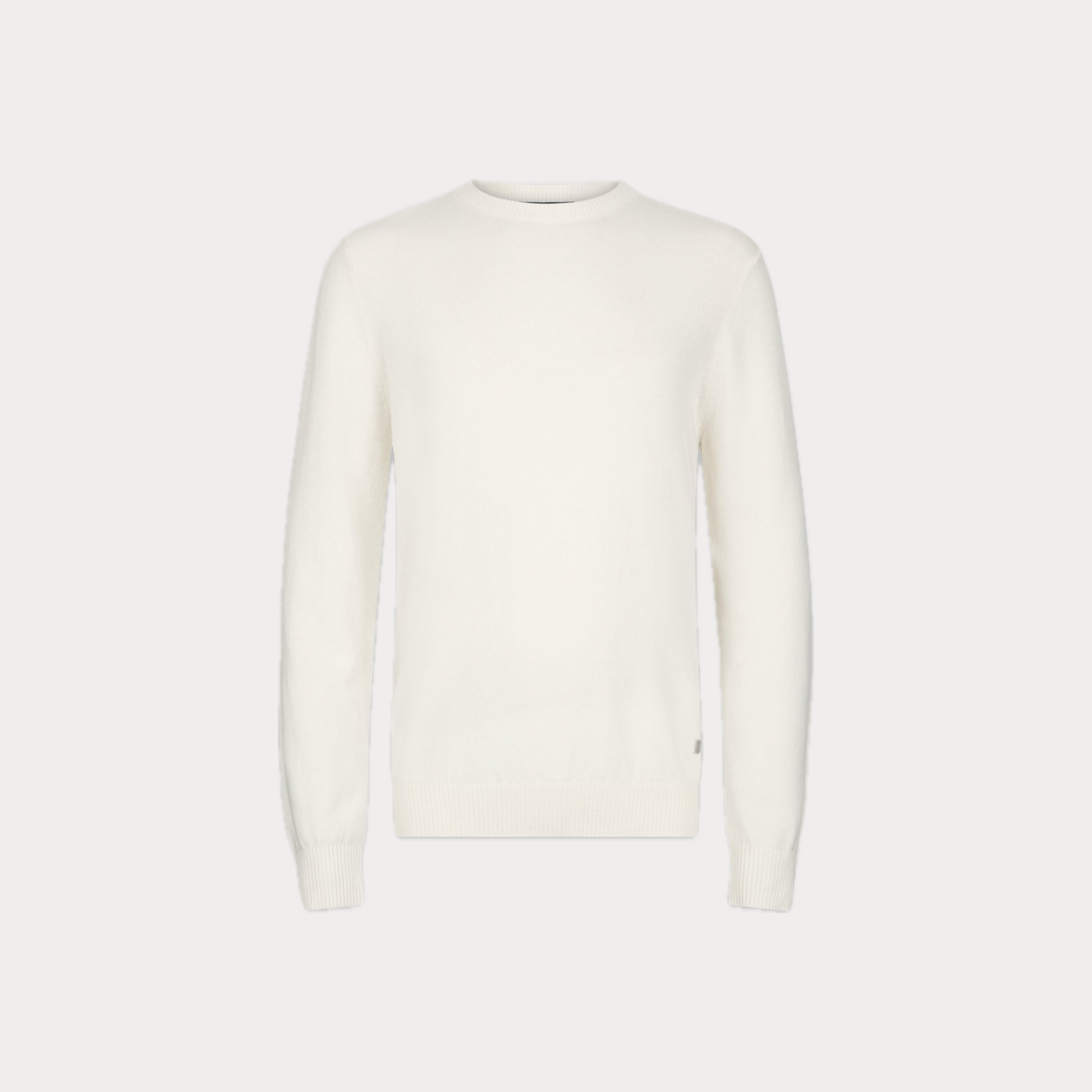 LIUJO - GIROCOLLO UOMO BIANCO IN MISTO CASHMERE