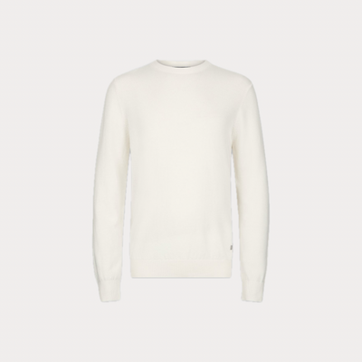 LIUJO - GIROCOLLO UOMO BIANCO IN MISTO CASHMERE