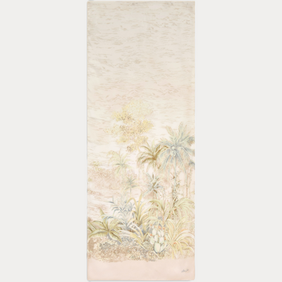LIUJO - STOLA DONNA VERDE CON FANTASIA FLOREALE