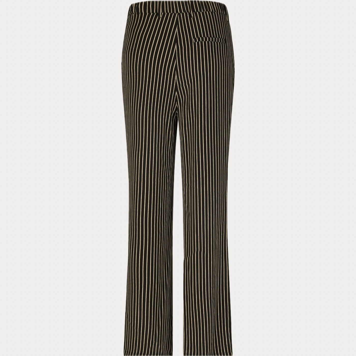 BARBARA LEBEK - PANTALONE DONNA BEIGE E NERO A RIGHE