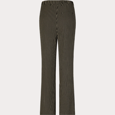 BARBARA LEBEK - PANTALONE DONNA BEIGE E NERO A RIGHE
