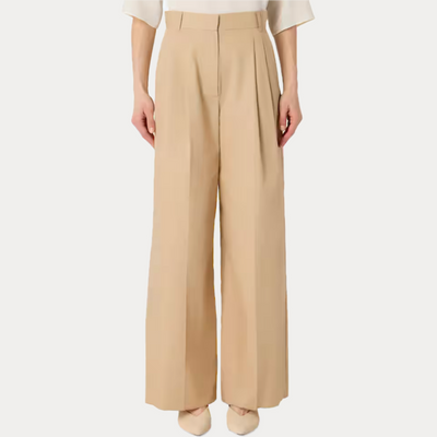 EMME MARELLA -  PANTALONE DONNA BEIGE PALAZZO