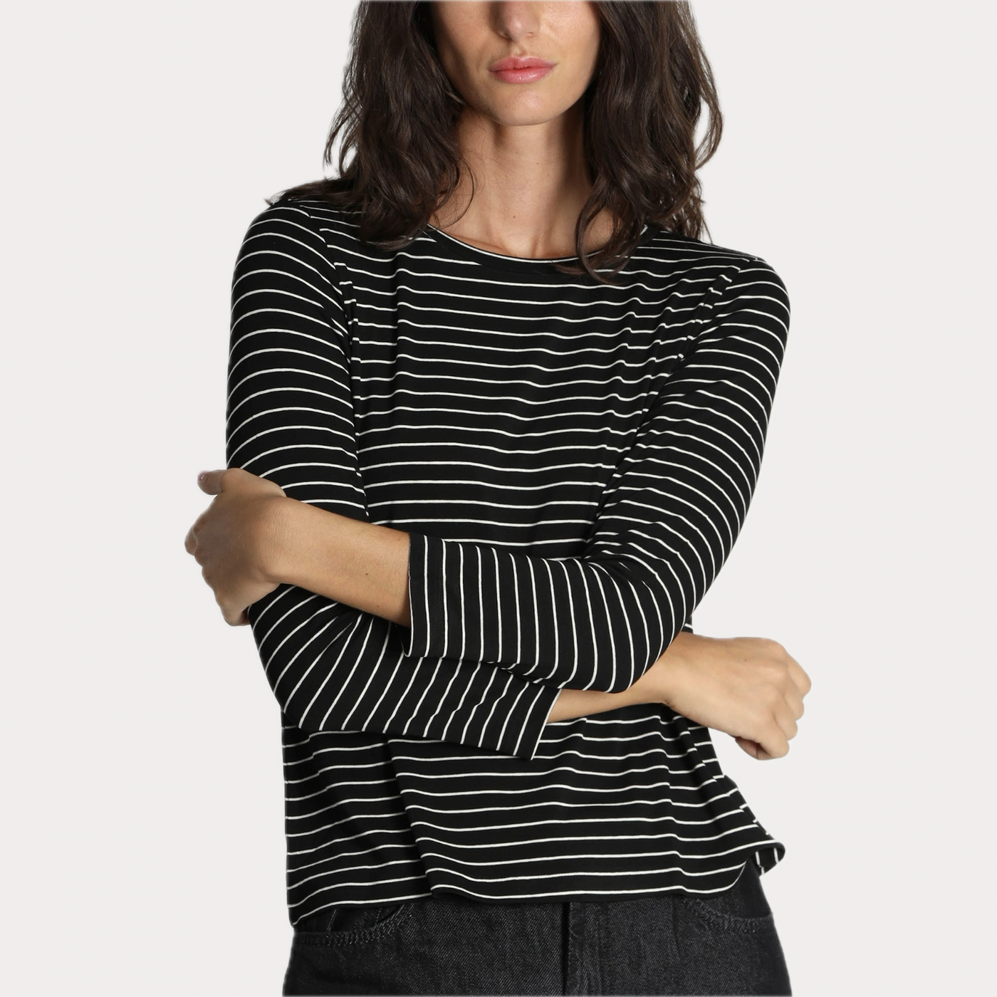EMME MARELLA - T-SHIRT DONNA A RIGHE IN JERSEY