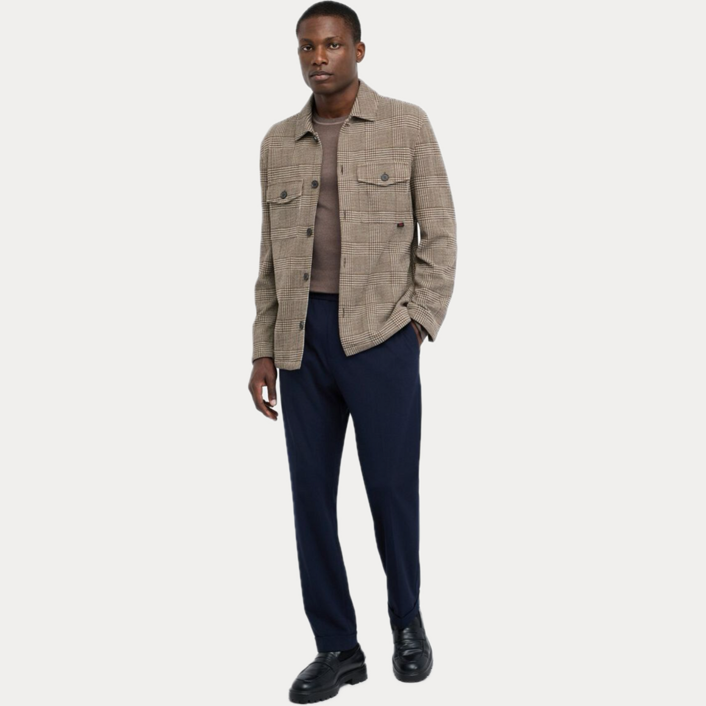 LIUJO - CAMICIA OVERSHIRT UOMO PRINCIPE DI GALLES