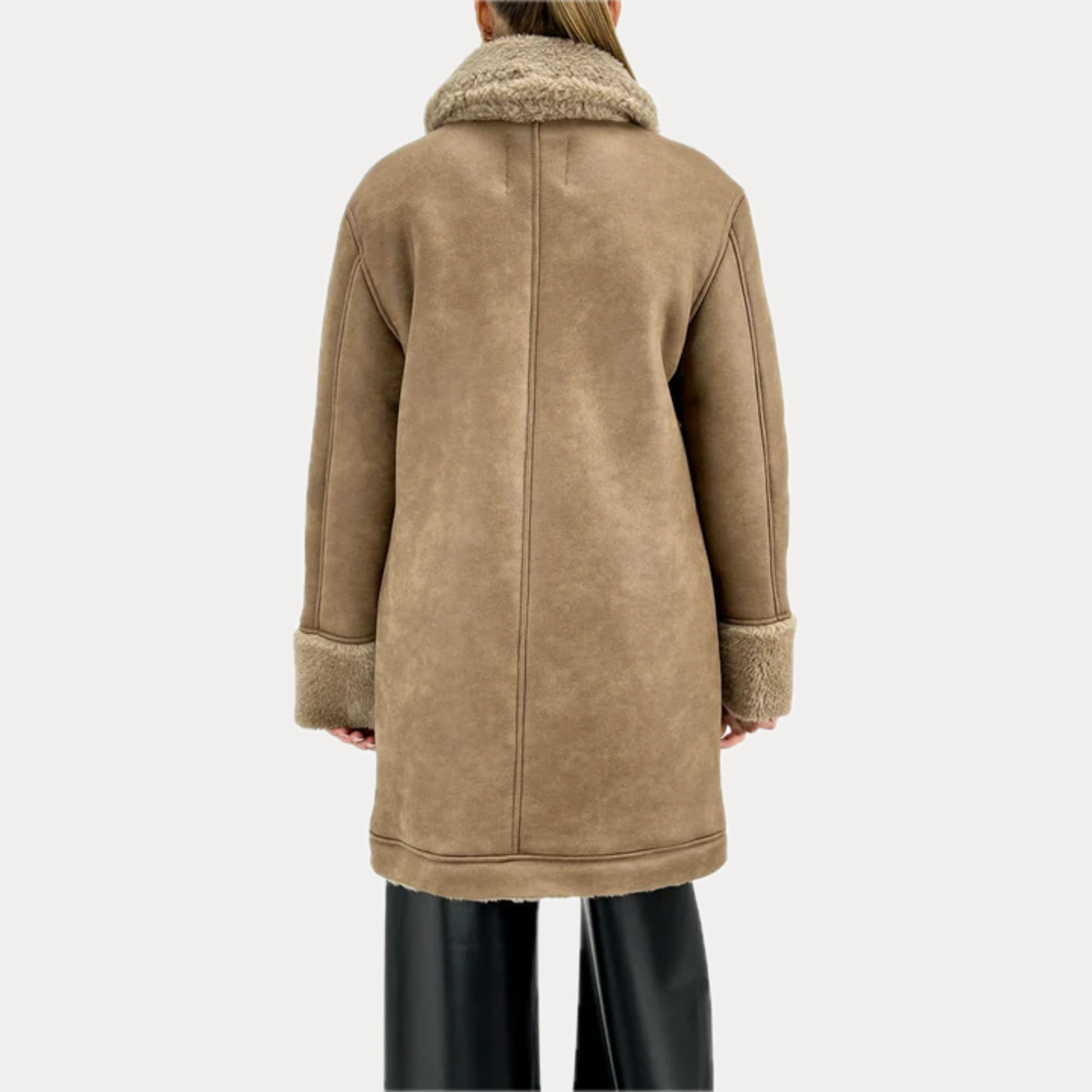 MARK UP -ECO MONTONE DONNA CACAO CON TASCHE A TOPPA