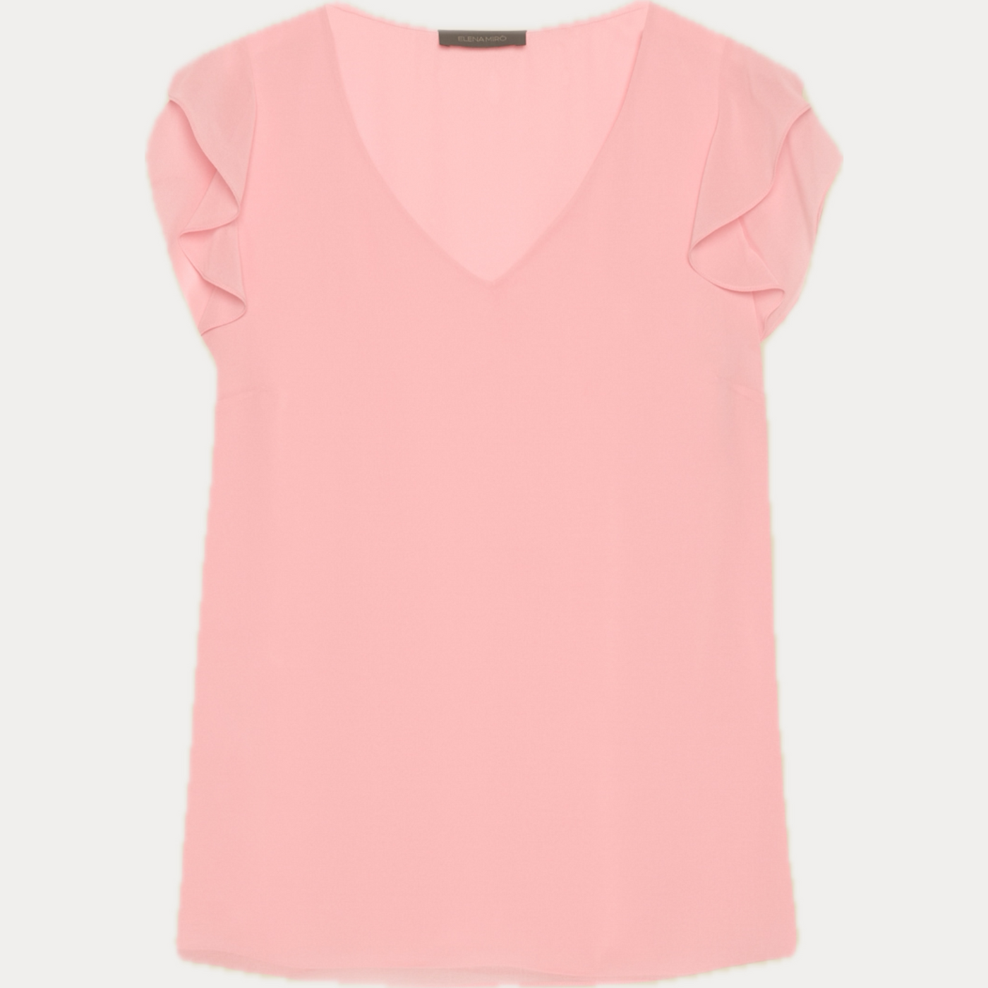 Top Donna in georgette con scollo a V