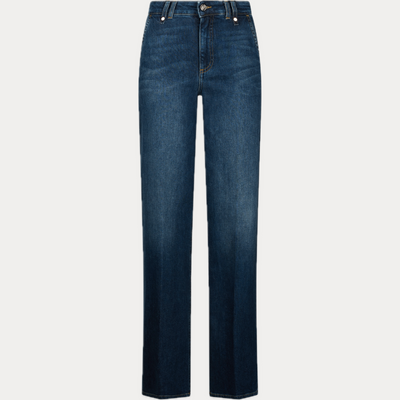 LIUJO - JEANS DONNA BLU SCURO FLARE A VITA ALTA