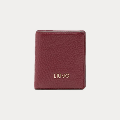 LIUJO - PORTAFOGLIO DONNA BORDEAUX EFFETTO BOTTALATO