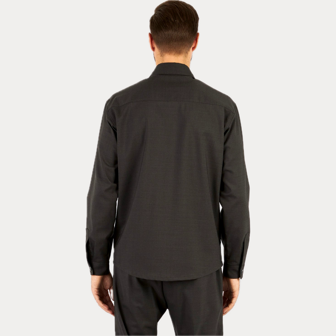 CRUNA - CAMICIA OVERSHIRT IN LANA TECNICA