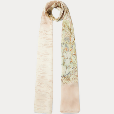 LIUJO - STOLA DONNA VERDE CON FANTASIA FLOREALE