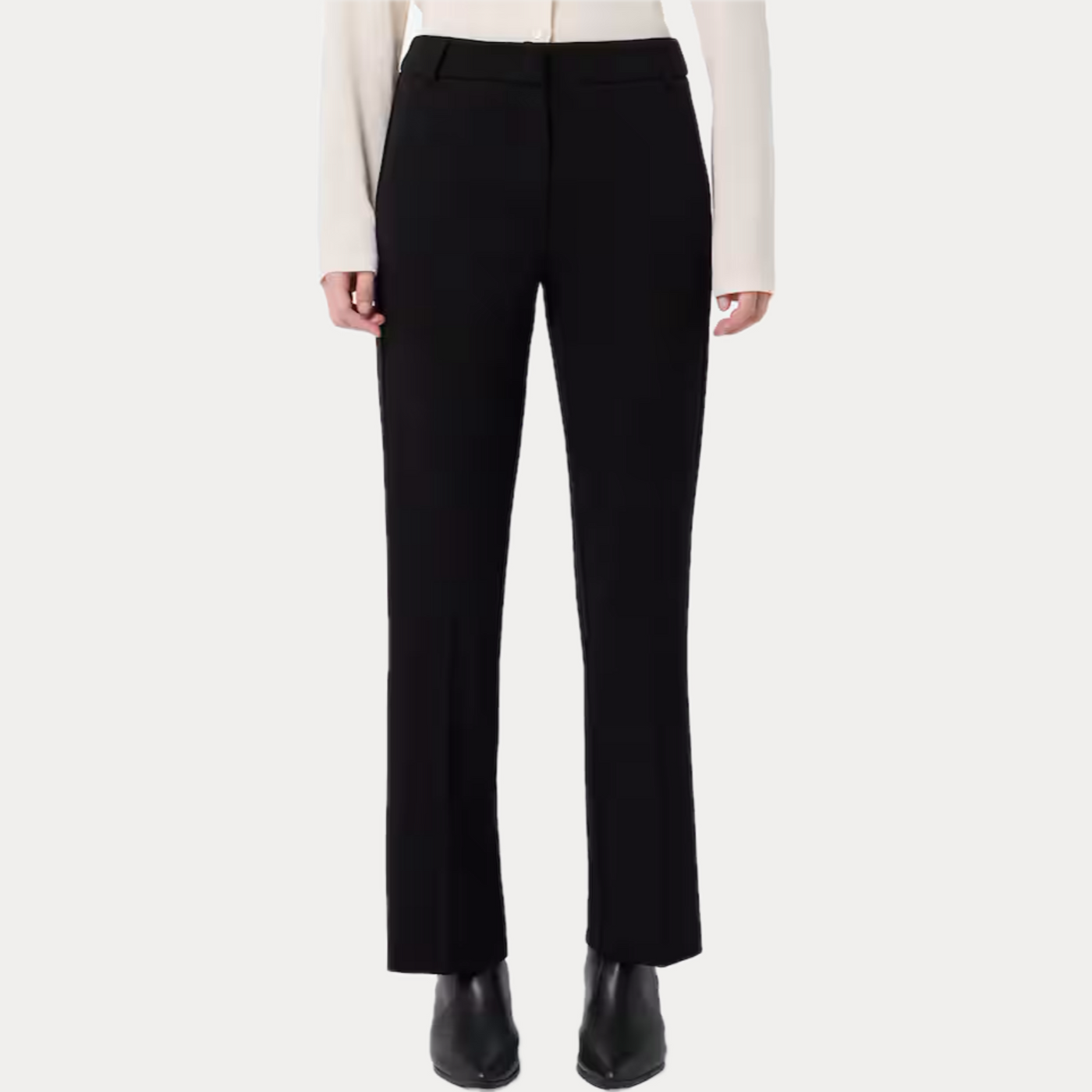 EMME MARELLA - PANTALONE DONNA NERO FLARE TROMBETTA