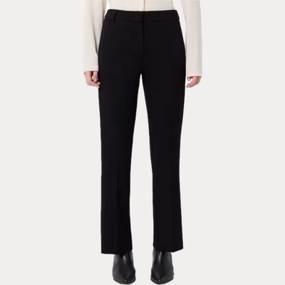 EMME MARELLA - PANTALONE DONNA NERO FLARE TROMBETTA