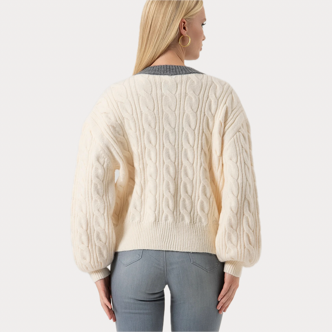 FRACOMINA - BOMBER DONNA REGULAR IN MAGLIA CON PUNTO TRECCIA
