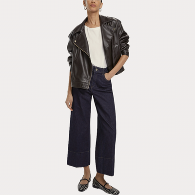 EMME MARELLA - JEANS DONNA BLU CON ORLO ALTO