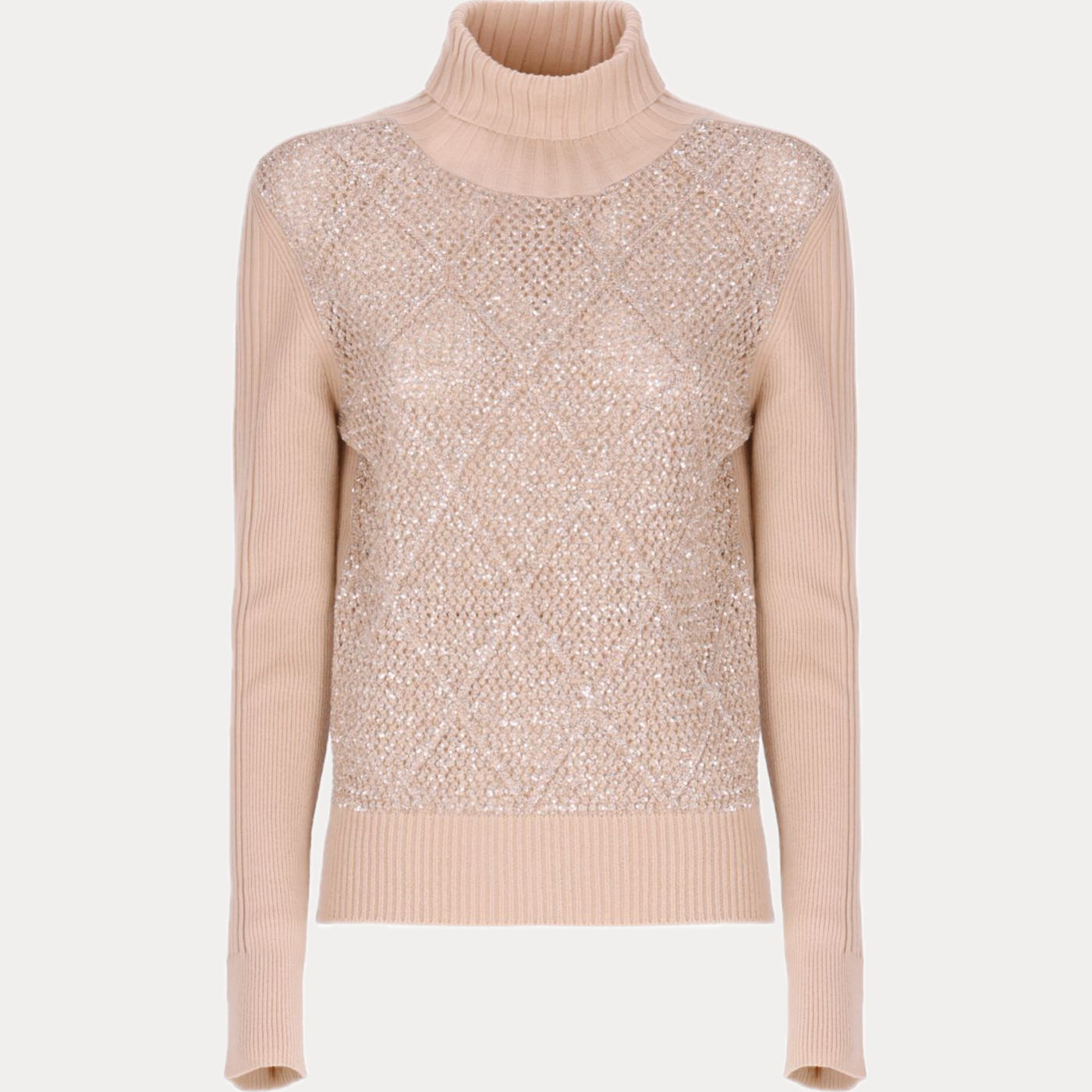 D.EXTERIOR - DOLCEVITA DONNA BEIGE CON PAILLETTES