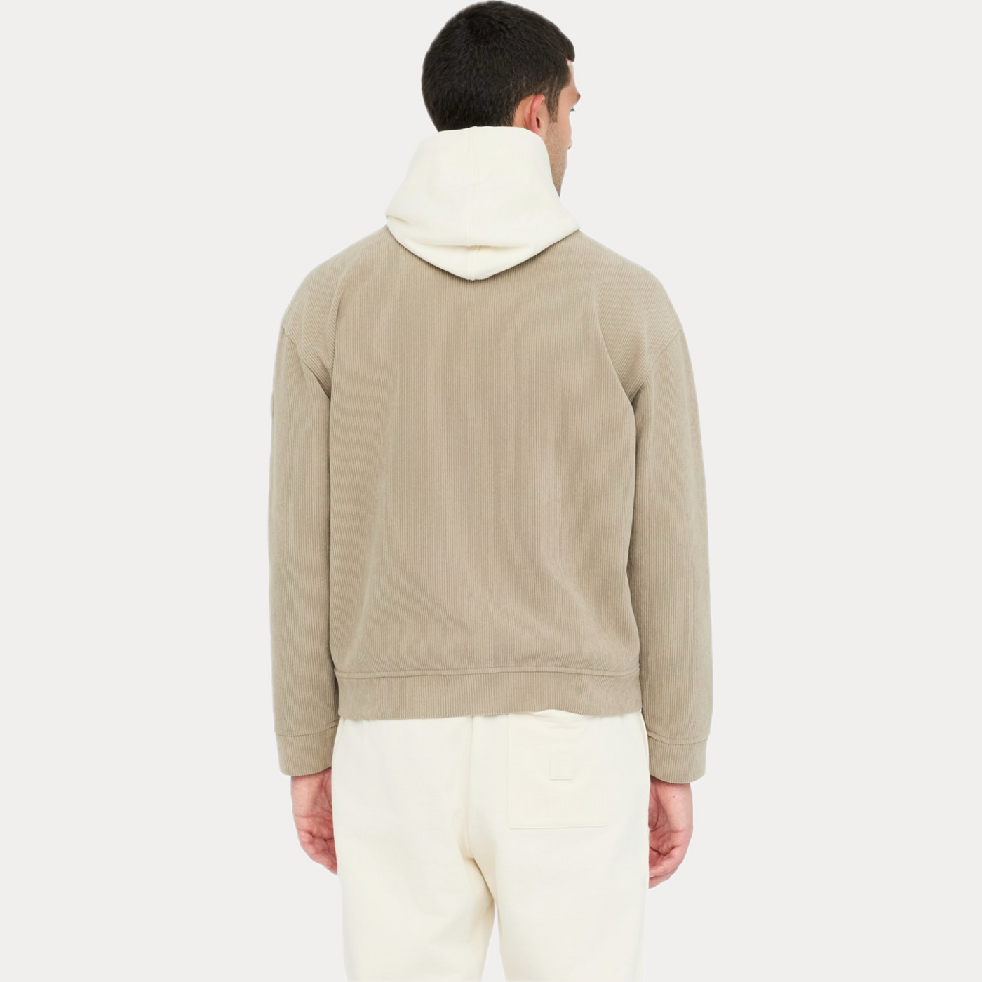 LIUJO - GIACCONE BOMBER UOMO BEIGE IN VELLUTO