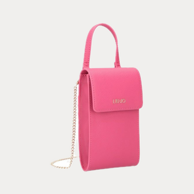 LIUJO - PORTA CELLULARE DONNA ROSA CON TRACOLLA REMOVIBILE