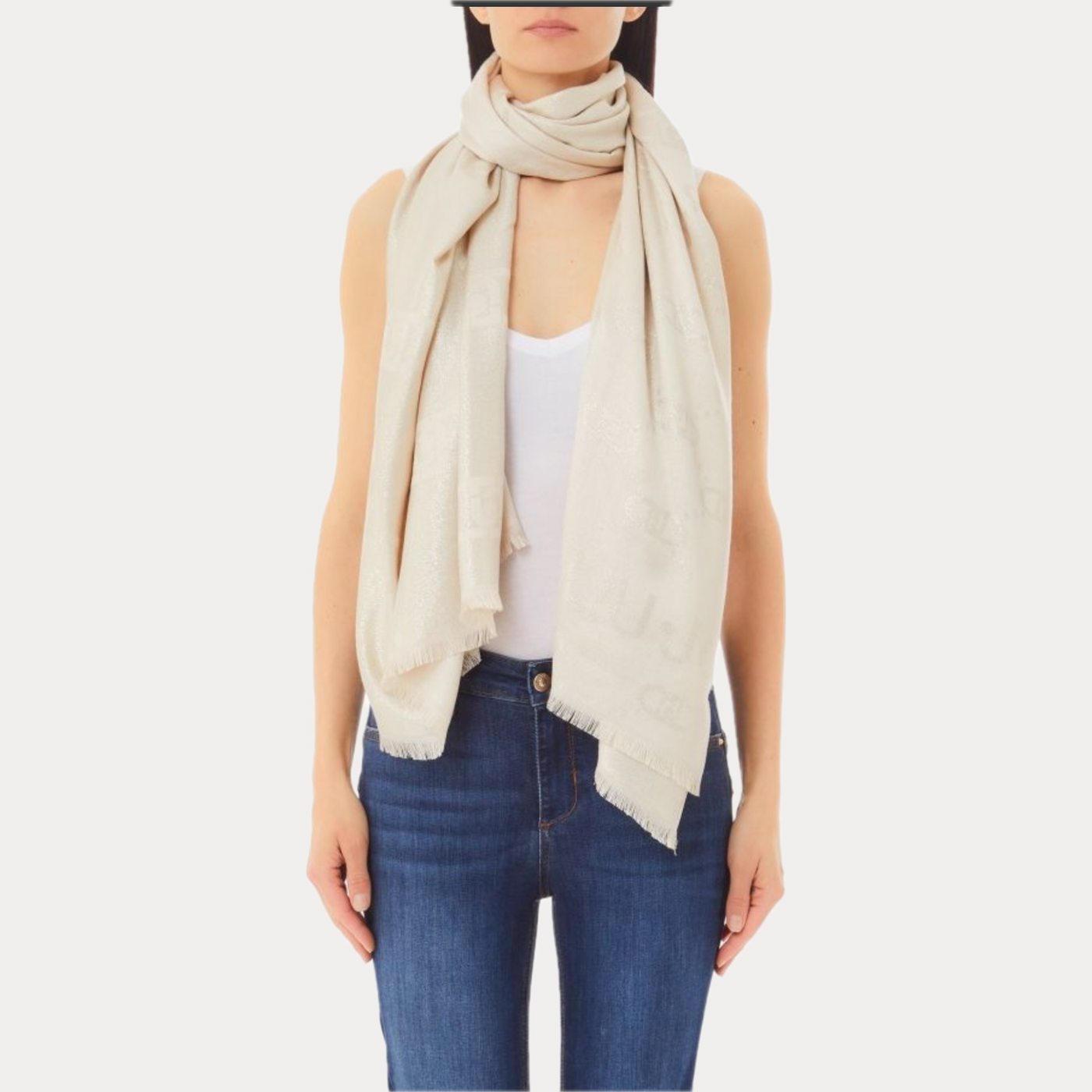 LIUJO - STOLA DONNA LOGATA BEIGE