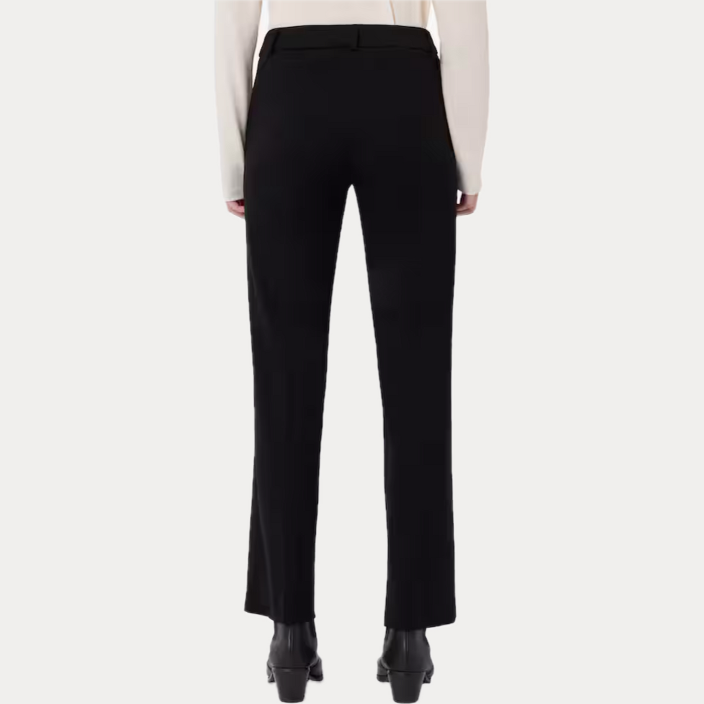 EMME MARELLA - PANTALONE DONNA NERO FLARE TROMBETTA
