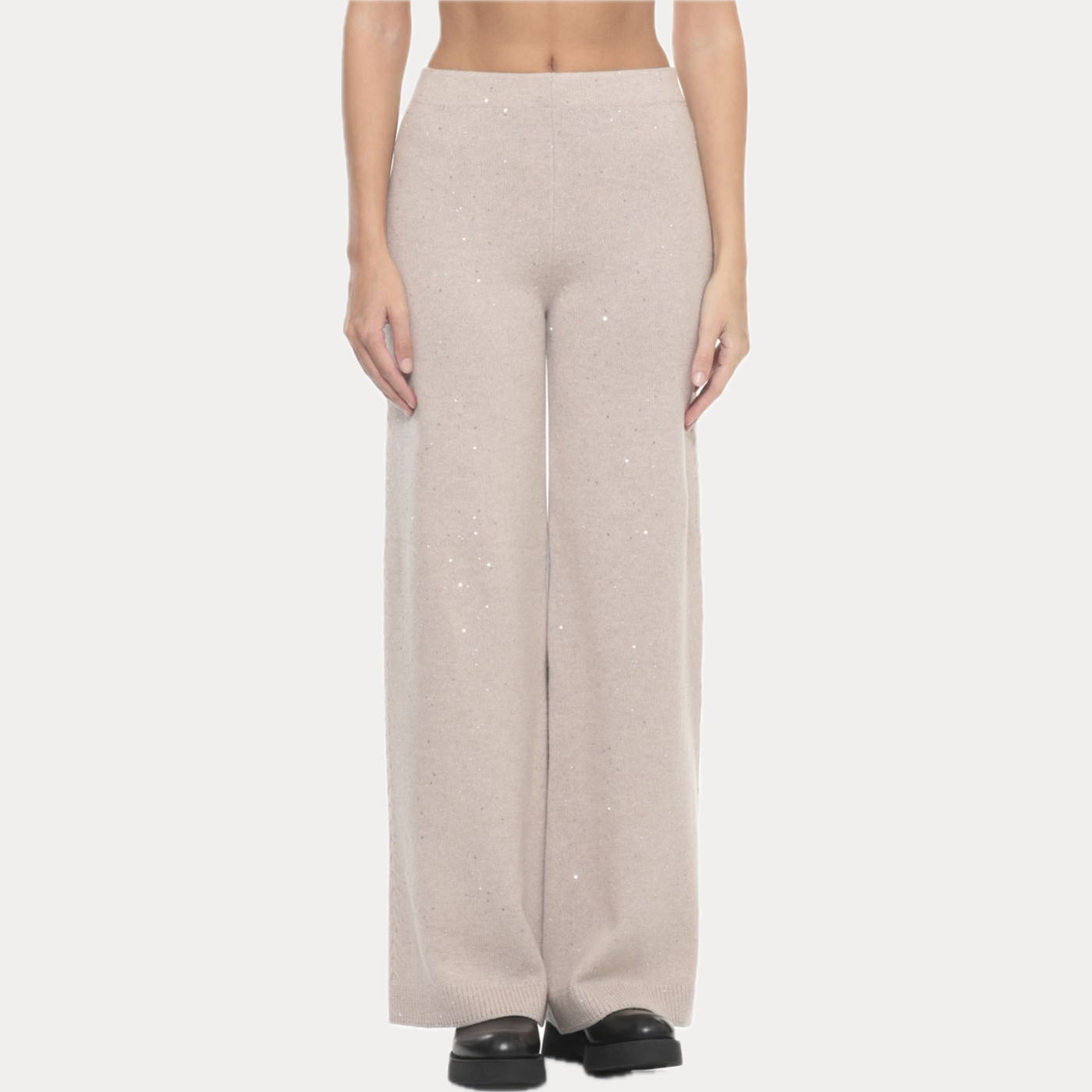 D.EXTERIOR - PANTALONE DONNA BEIGE MISTO CASHMERE