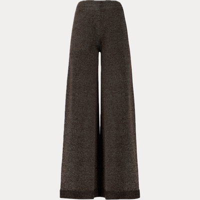 D.EXTERIOR - PANTALONE DONNA MORO IN MAGLIA VANISE'