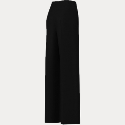EMME MARELLA - PANTALONE DONNA NERO IN INTERLOCK STRETCH