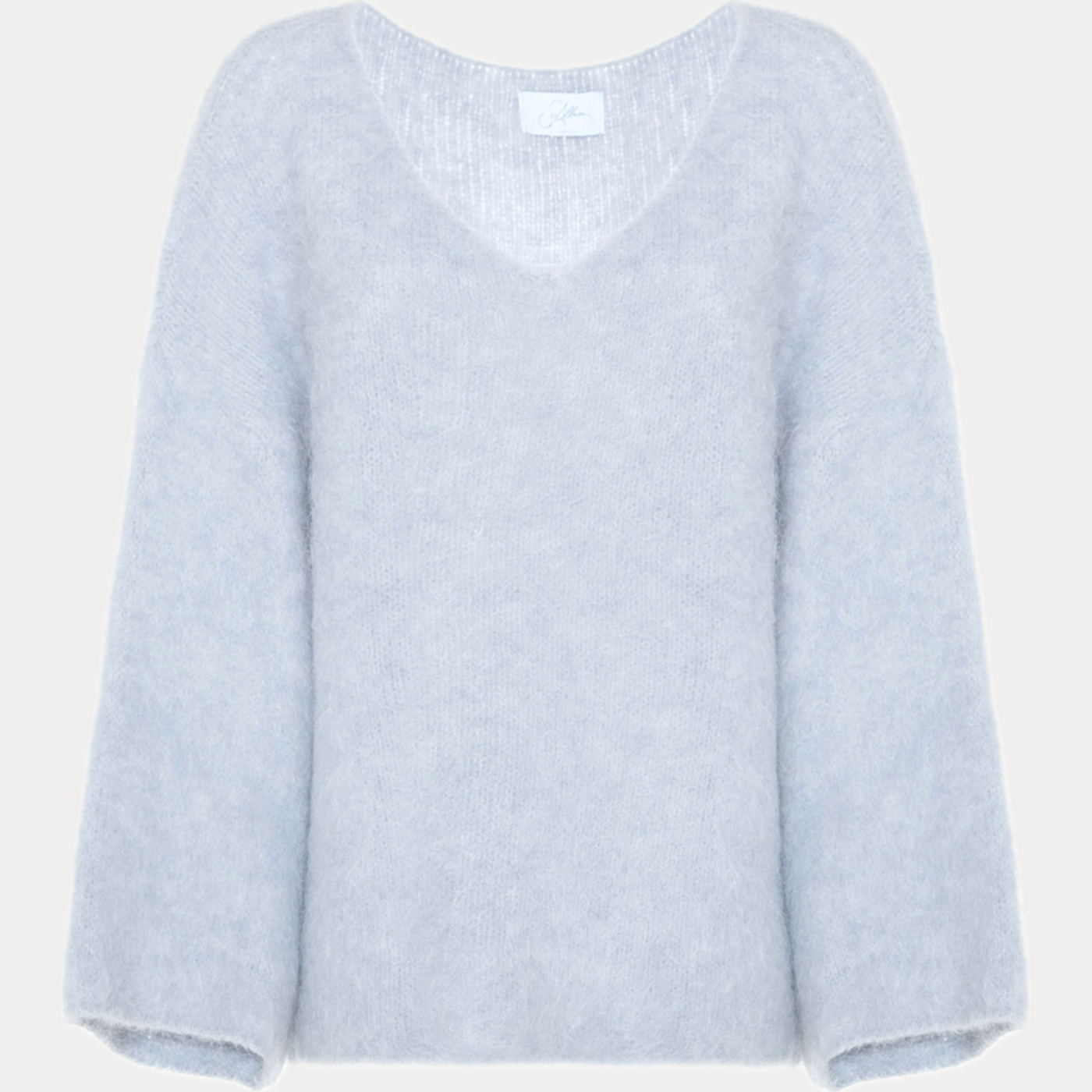 SOALLURE - PULLOVER DONNA BLUE IN MOHAIR