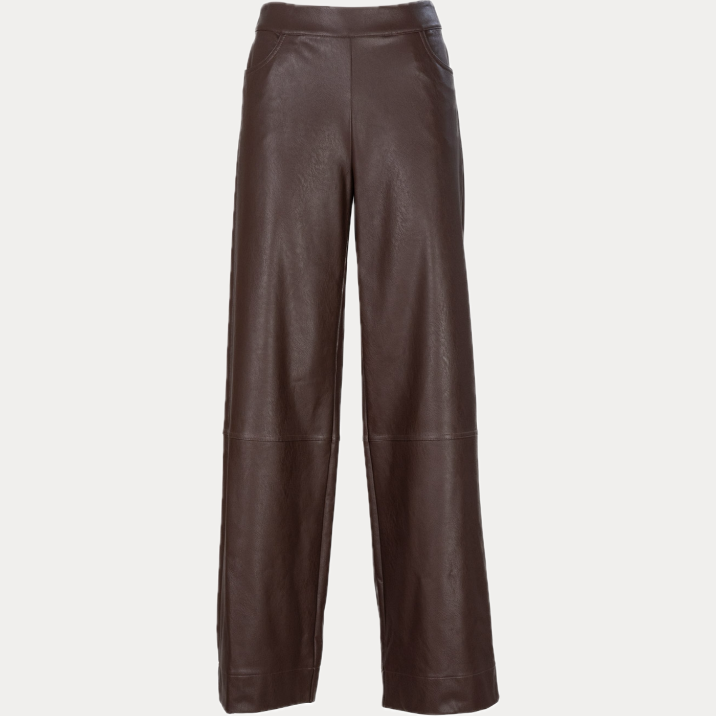 D.EXTERIOR - PANTALONE DONNA MORO ECOPELLE PALAZZO