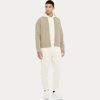 LIUJO - GIACCONE BOMBER UOMO BEIGE IN VELLUTO