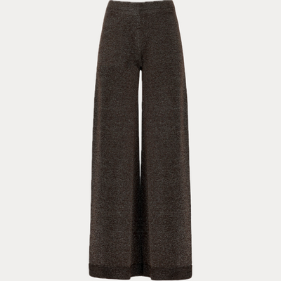 D.EXTERIOR - PANTALONE DONNA MORO IN MAGLIA VANISE'