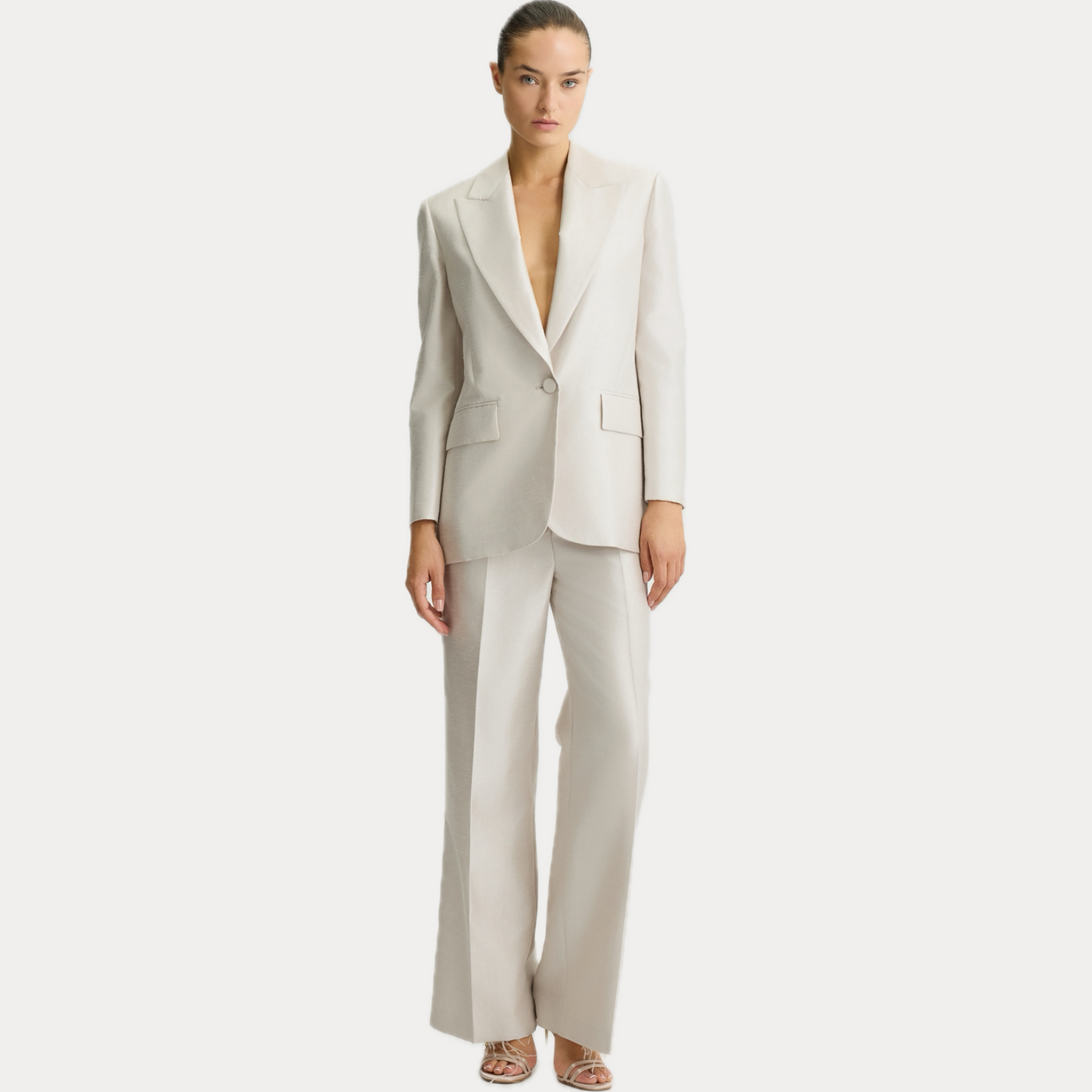 LIUJO - PANTALONE DONNA IN SHANTUNG PALAZZO