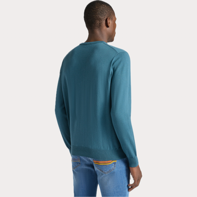 HARMONT & BLAINE - PULLOVER UOMO GIROCOLLO MISTO LANA E COTONE