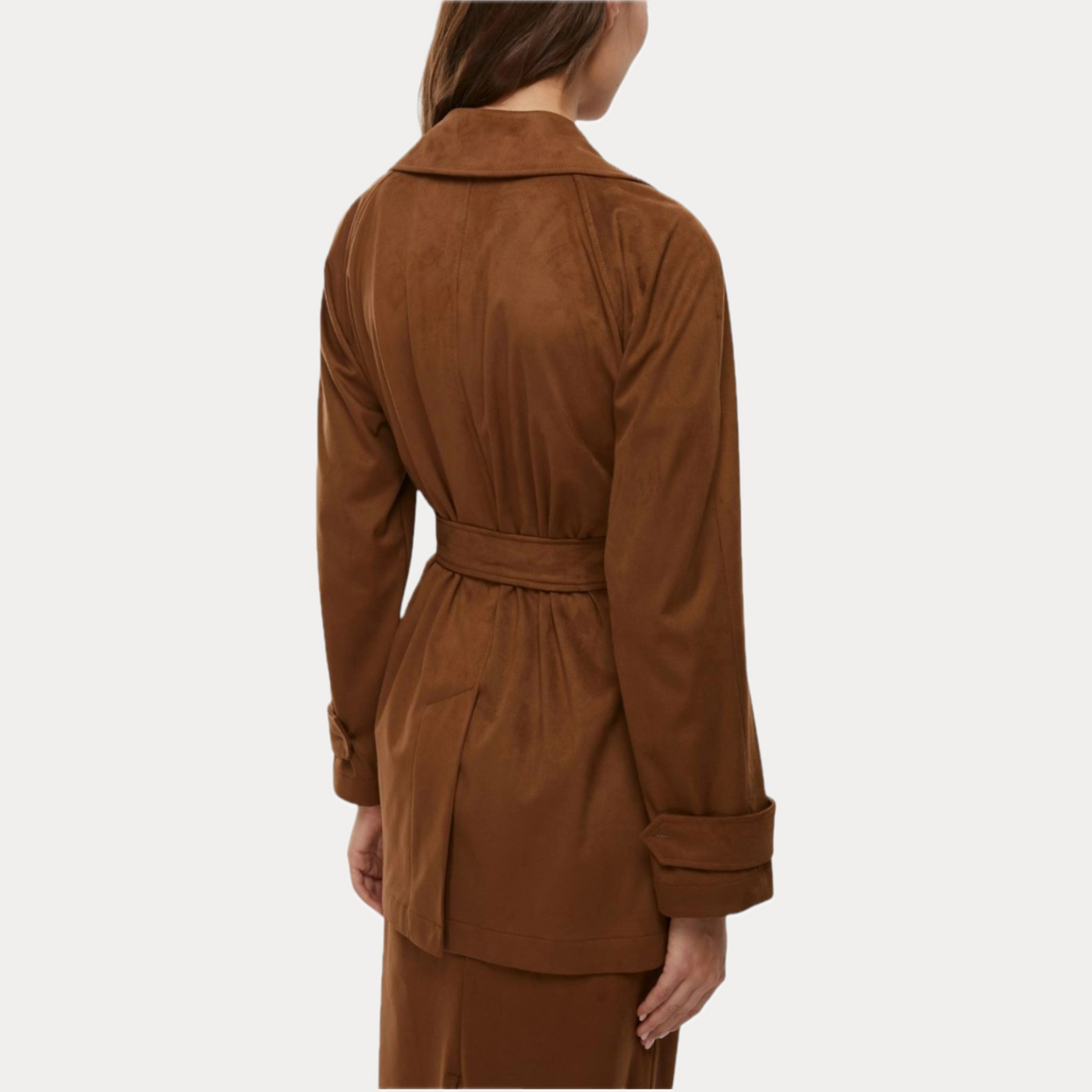 EMME MARELLA - GIACCA DONNA CIOCCOLATO TEAM CON CINTURA