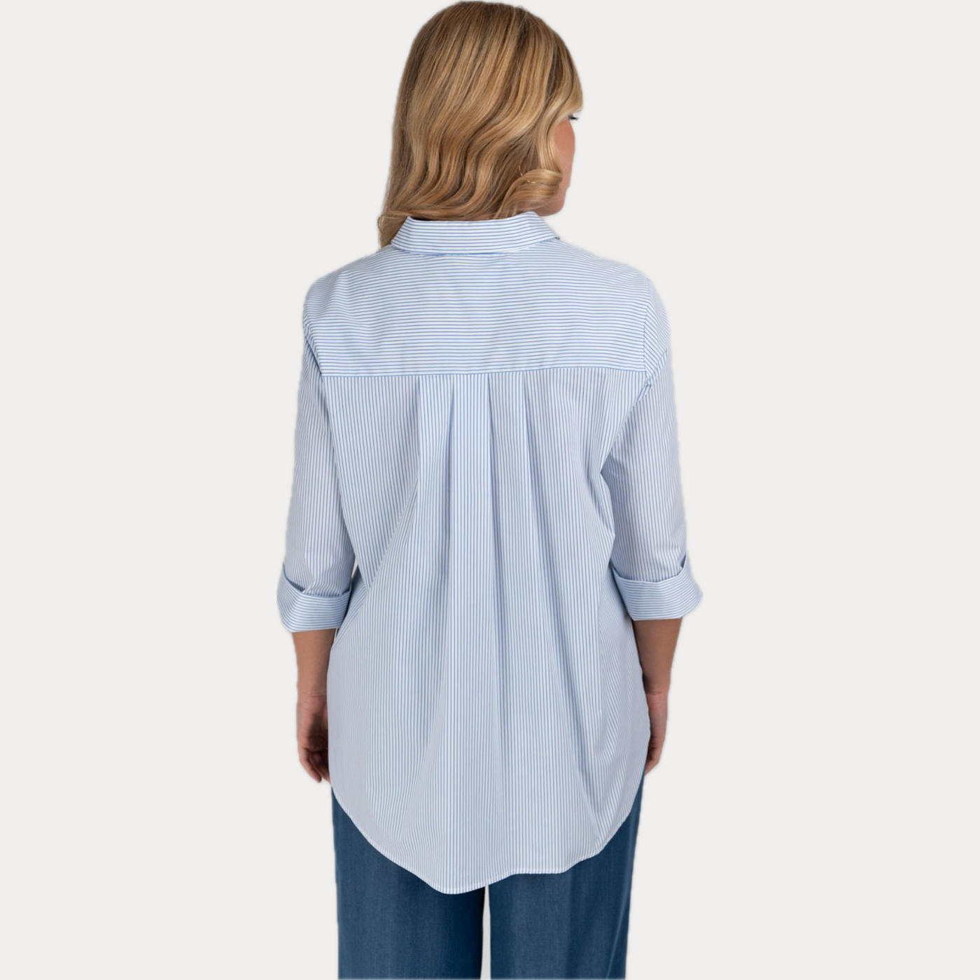GAIA LIFE - CAMICIA DONNA A RIGHE IN COTONE