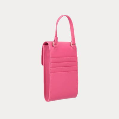 LIUJO - PORTA CELLULARE DONNA ROSA CON TRACOLLA REMOVIBILE