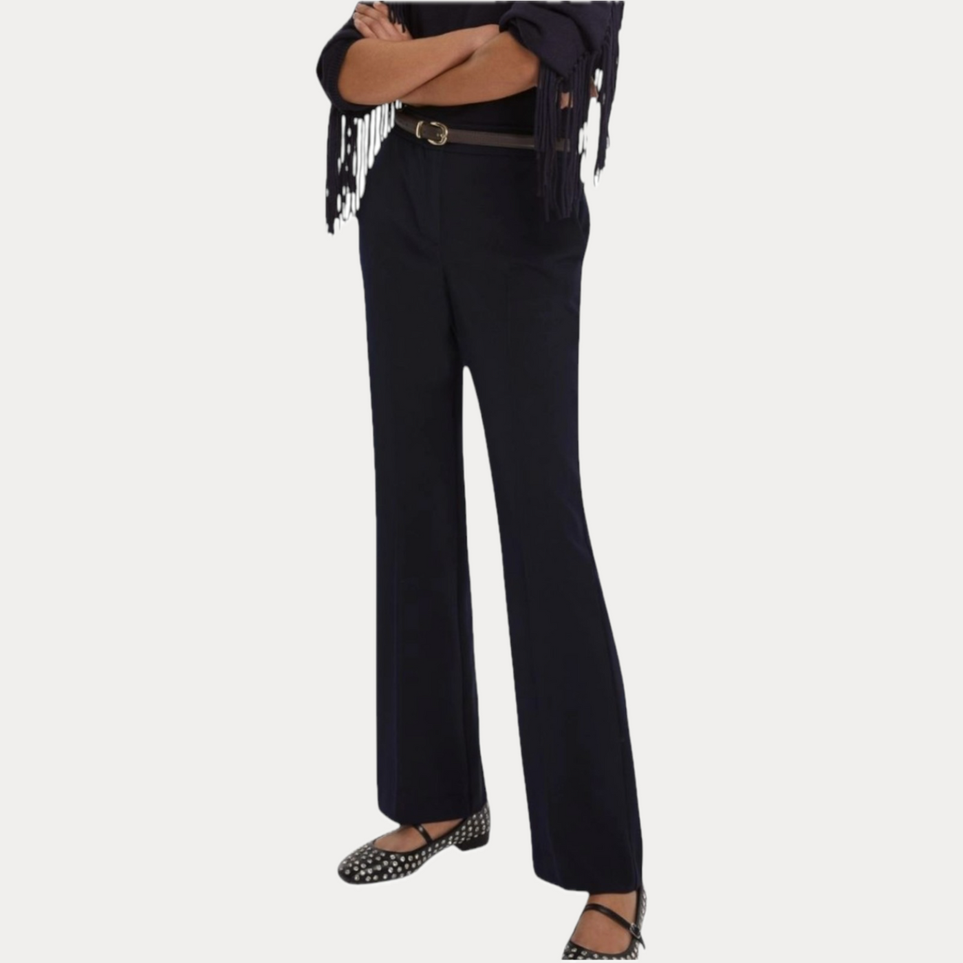 EMME MARELLA - PANTALONE DONNA BLU CHIOMA
