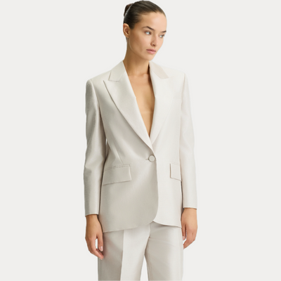 LIUJO - GIACCA DONNA IN SHANTUNG MONOPETTO