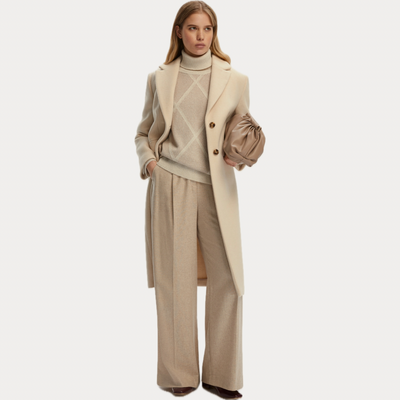 EMME MARELLA - MAGLIA DONNA OVERSIZE CON COLLO ALTO CON LUREX