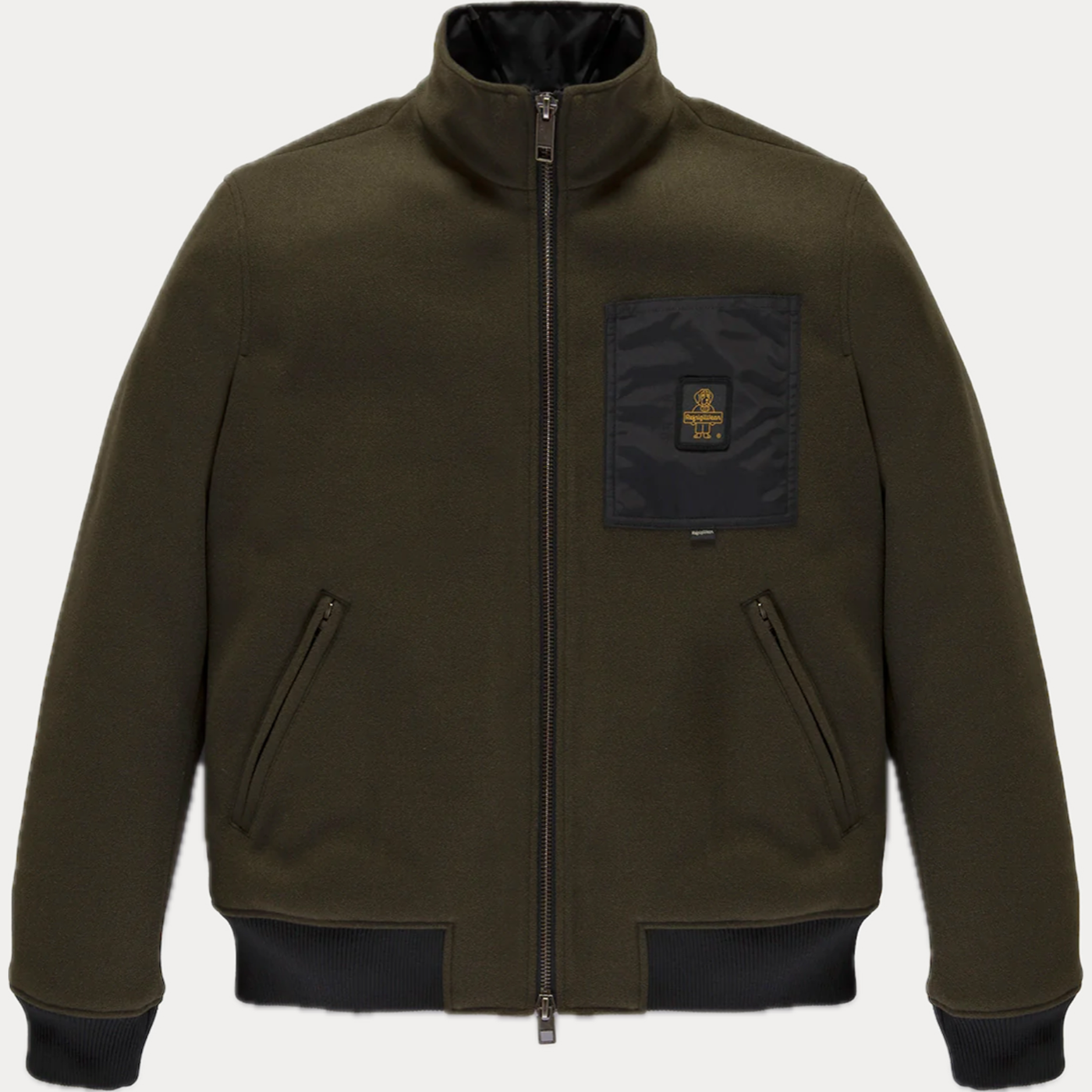 REFRIGIWEAR - BOMBER VERDE IDROREPELLENTE IN PANNO