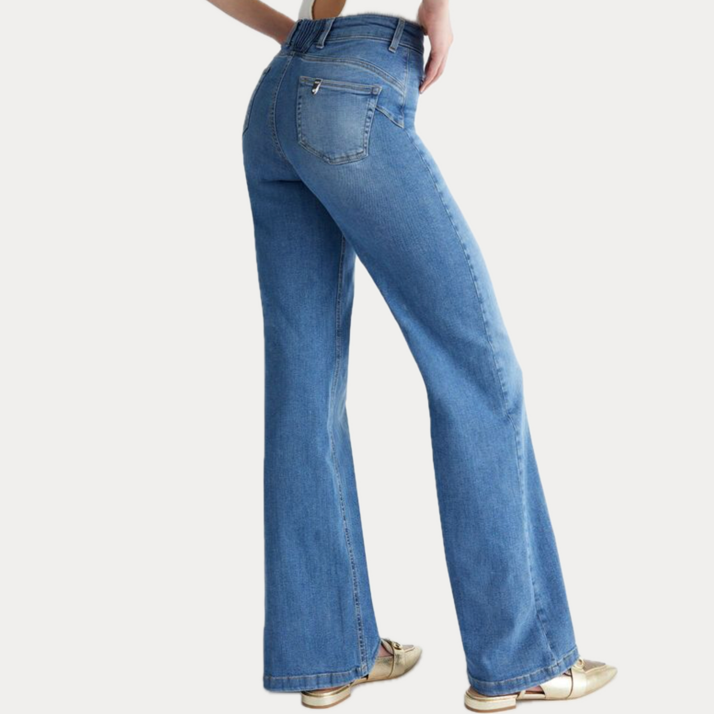 LIUJO - JEANS DONNA PALAZZO BOTTOM UP