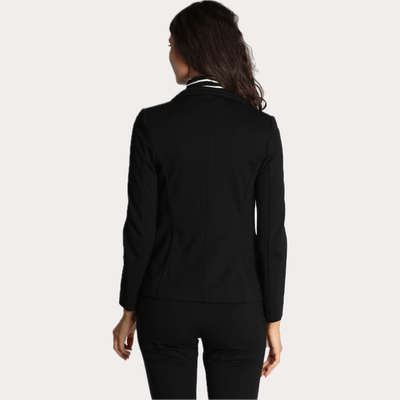 EMME MARELLA - GIACCA DONNA NERA IN JERSEY