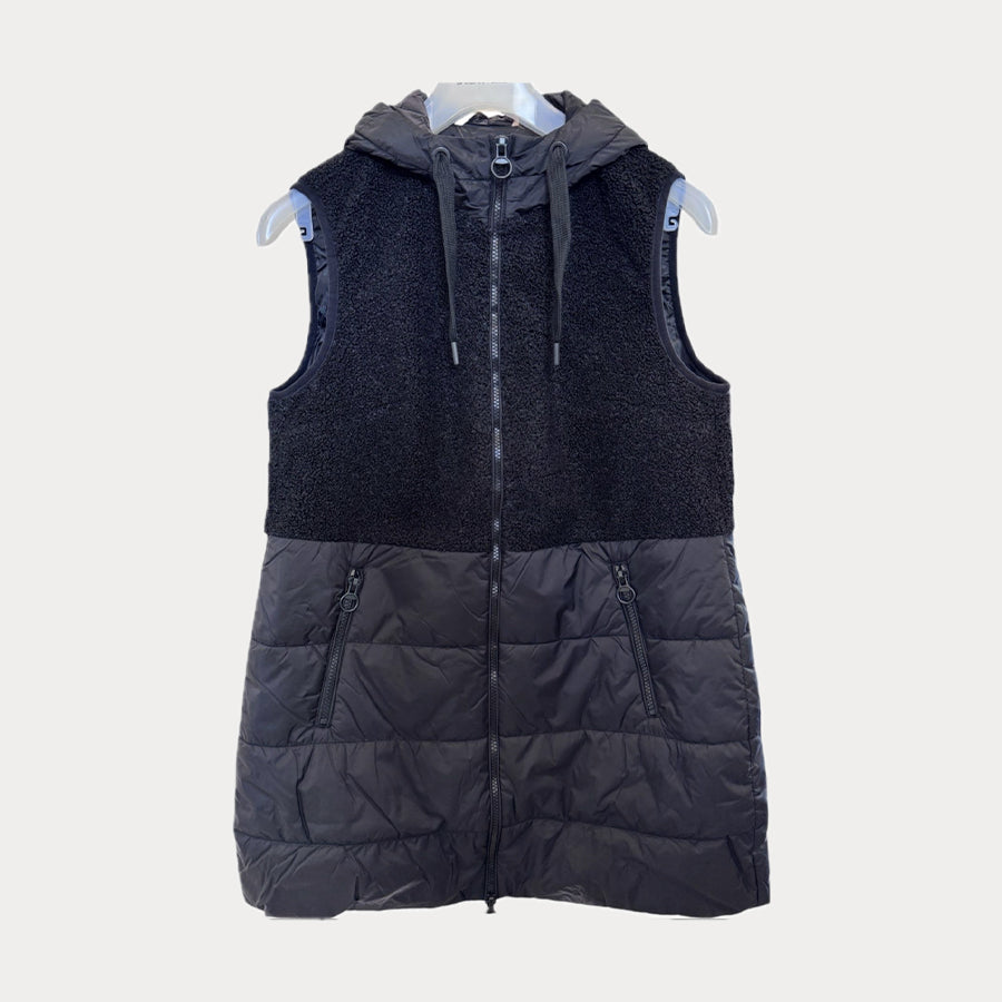 LEBEK - GILET IN ECOPELLICCIA E NYLON