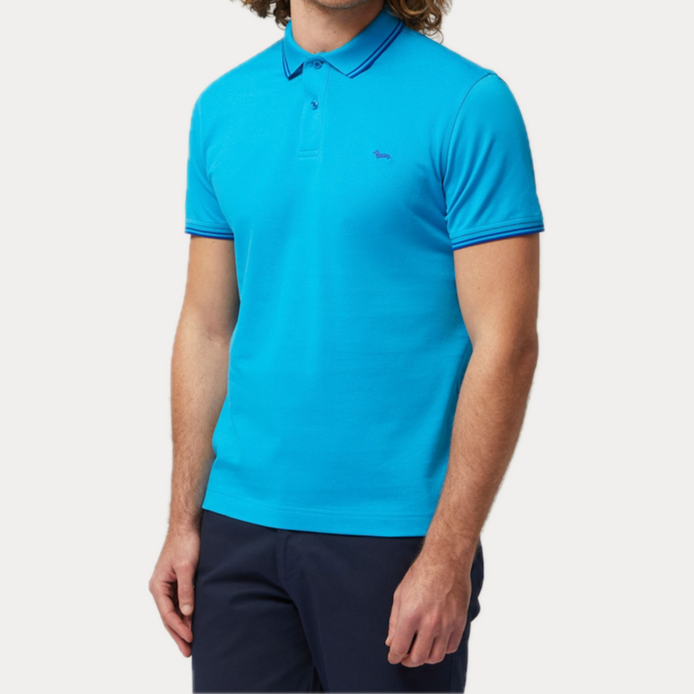 HARMONT & BLAINE - POLO CON CONTRASTI COLORATI